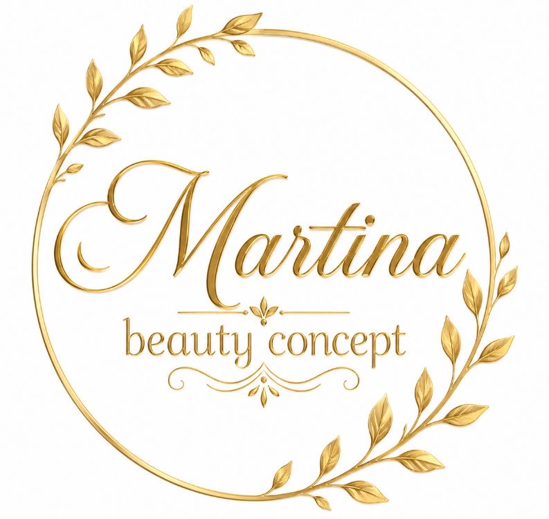 Martina beauty concept logo